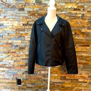 ⭐️CELEBRITY PINK⭐️ Faux Leather Moto Jacket XXL